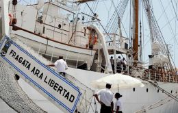 ARA Libertad can be bailed with 20m dollars, or remains paying 50.000 dollars per day for docking costs 