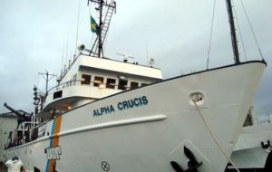 The Alpha Crucis is the University of Sao Paulo’s research vessel incorporated earlier this year to replace “Profesor W Besnard”  