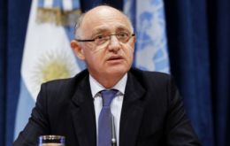 Minister Timerman pledging Argentina will recover the frigate, “as we recovered the other 28 assets”   