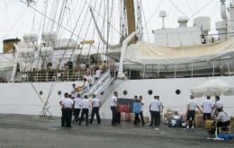 Half of the sum was for the repatriation of cadets and crew members 