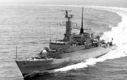HMS Antelope lost during the Falklands’ war 