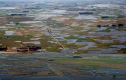 In Argentina 13 to 16 million hectares are flooded or too wet to plant 