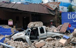 The strongest quake to hit Guatemala since 1976, which killed 23.000 (Photo AFP)