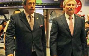 Colombian ambassador Barrantes with Paraguayan Senator Carrizosa  (Photo ABC/Color)