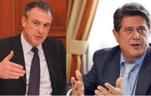FOC Under Secretary Simon Fraser and Spanish ambassador Federico Trillo