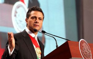 Peña Nieto addressing the nation on his taking office speech 