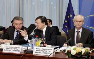 The EU delegation will be made up of De Gucht,  Barroso and Van Rompuy