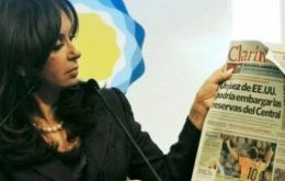 President Cristina Fernandez obsessed with ‘democratizing’ media and dismembering the Clarin Group  