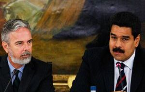 Patriota revealed that he has daily contacts with Vice-President and acting president Nicolas Maduro 