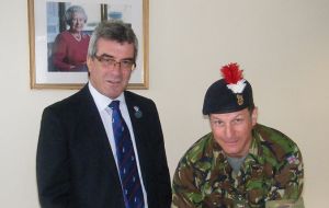 FIG Chief Executive and Commander British Forces and sign the MOU at Government House