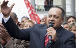 National Assembly president Diosdado Cabello: “you can’t tie the will of the people to one date” (Photo: Reuters)