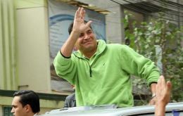 Rafael Correa on the campaign trail 