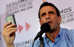 Capriles said he was disappointed with the Tribunal ruling because there should be no partisan interests in such delicate matters 
