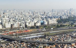 Some of the ‘villa miserias’, slums which surround major Argentine cities   