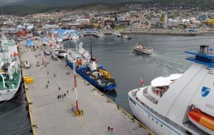 The cruise hub Ushuaia in Tierra del Fuego is one of the big losers 