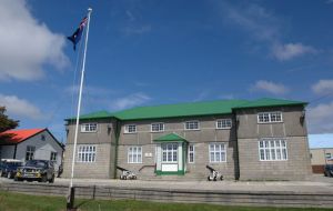 Falklands' government Secretariat