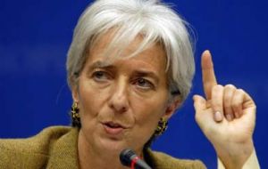 Christine Lagarde must report on the Argentine situation next November 