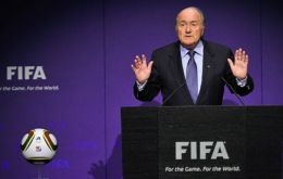 “FIFA alone cannot be the tribunal for 300 million people involved in football”, said Blatter 