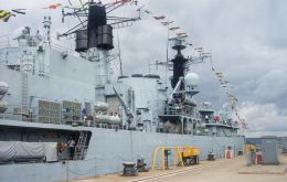 HMS Cumberland docked in Southampton 