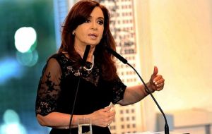 The Argentine Justice will not be obstructed; we are not giving up our sovereignty, said President Cristina Fernandez (Pic TELAM)