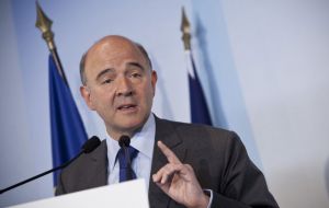 “We all agreed on the fact that we refuse to enter any currency war” said French Finance Minister Pierre Moscovici