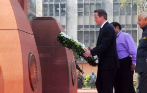 “We must never forget what happened here” said PM Cameron during his visit to Jallianwala Bagh garden