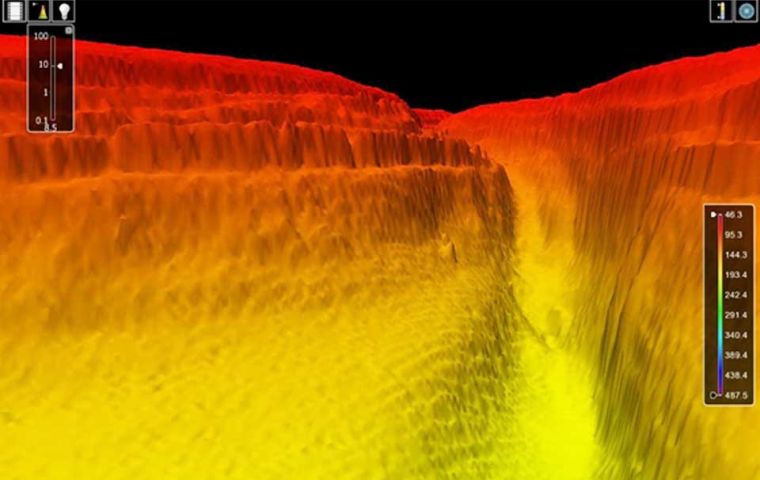 A 3D image of the Grand Canyon-style ocean floor beneath the Red Sea 
