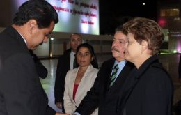 Rousseff and Lula da Silva limited their time in Caracas and missed the official ceremony on Friday 