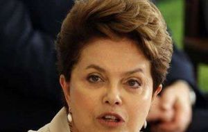 President Rousseff said that Brazil as the country with the largest number of Catholics looked forward to hosting Francis I in Rio de Janeiro during the World Youth Day in July