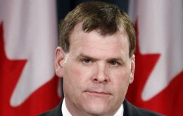 Minister John Baird: “only the people of the Falklands are entitled to decide on their future”  