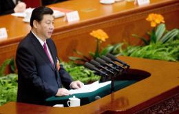 President Xi Jinping addressing the People’s Assembly