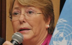 ”People worldwide expected action, and we didn't fail them”, said Bachelet