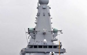 The state of the art 7.500 tons HMS Duncan should be operational by next year 