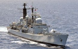 HMS Edinburgh the last of the Type 42 destroyers of the Royal Navy