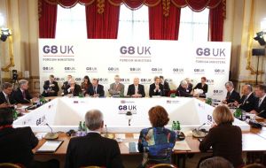Ministers during discussions in London 