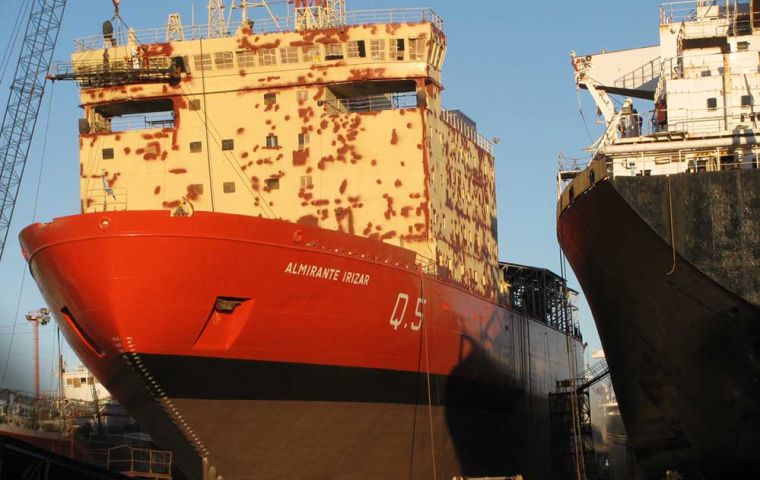 The icebreaker has been in repairs for the last six years 