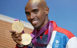 Olympic gold Mo Farah one of the favourites to cross the winning line at the Mall