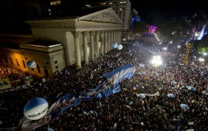 Pots and pans, and slogans adorned the march (Pic AP)