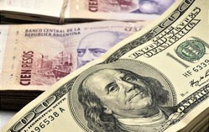 A recent survey of business people showed 33% expect a dollar of ten Pesos by the end of the year 