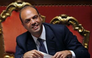 Angelino Alfano, deputy prime minister and interior minister, a Berlusconi loyalist