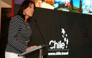 Jacqueline Plass said Chile received almost 3.5 million tourists last year 