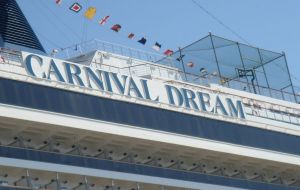 Carnival Dream went adrift in the Gulf of Mexico for five days last February 