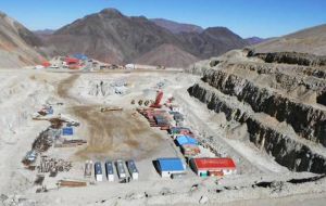Pascua-Lama project straddles on the Andes between Chile and Argentina 