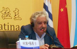 President Mujica at the Uruguay Day at the China International Fair for Trade in Services 