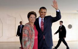 President Obama during his visit at Planalto (Photo file)