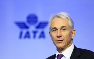 On average, airlines will earn about four dollars for every passenger carried according to IATA chief executive Tony Tyler  