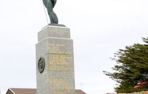 The Liberation Monument in Stanley