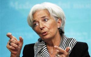 Ms Lagarde recommends slowing down fiscal adjustment this year, but hurrying planning for long-term fiscal sustainability