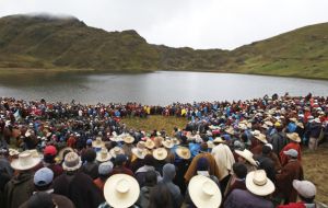 The 5bn Conga project demands emptying Lake Perol 