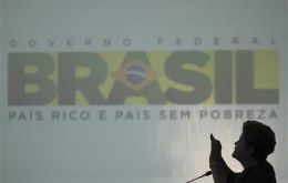 The Brazilian president followed the demonstrations in Brasilia from the Planalto Palace  